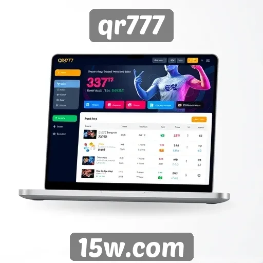 Interface do usuário do qr777 é intuitiva e moderna